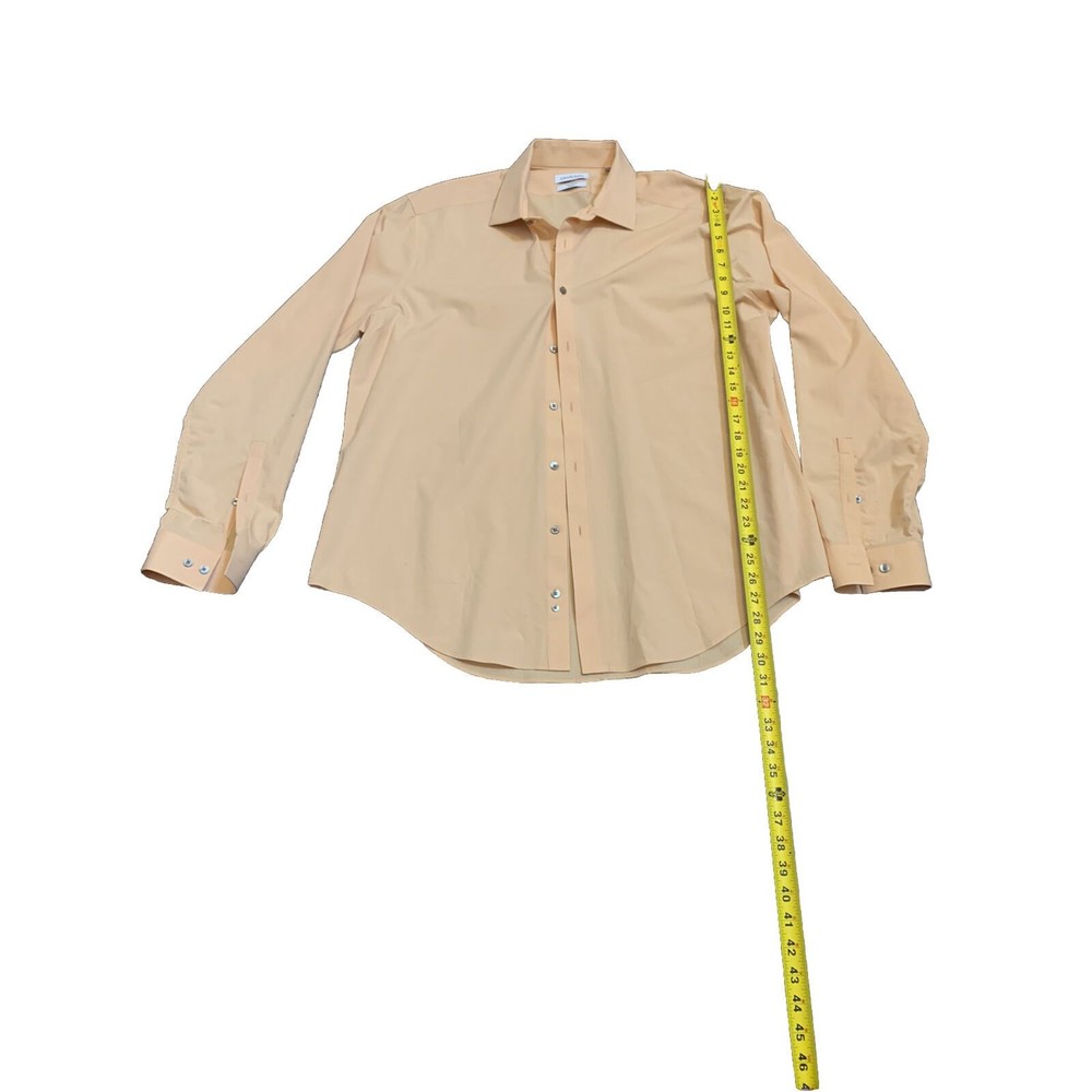 Calvin Klein Men's Button Up Shirt Salmon Color Size XL